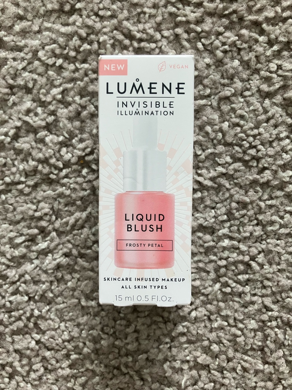 NEW Lumene Invisible Illumination Watercolor Liquid Blush - frosty Petal